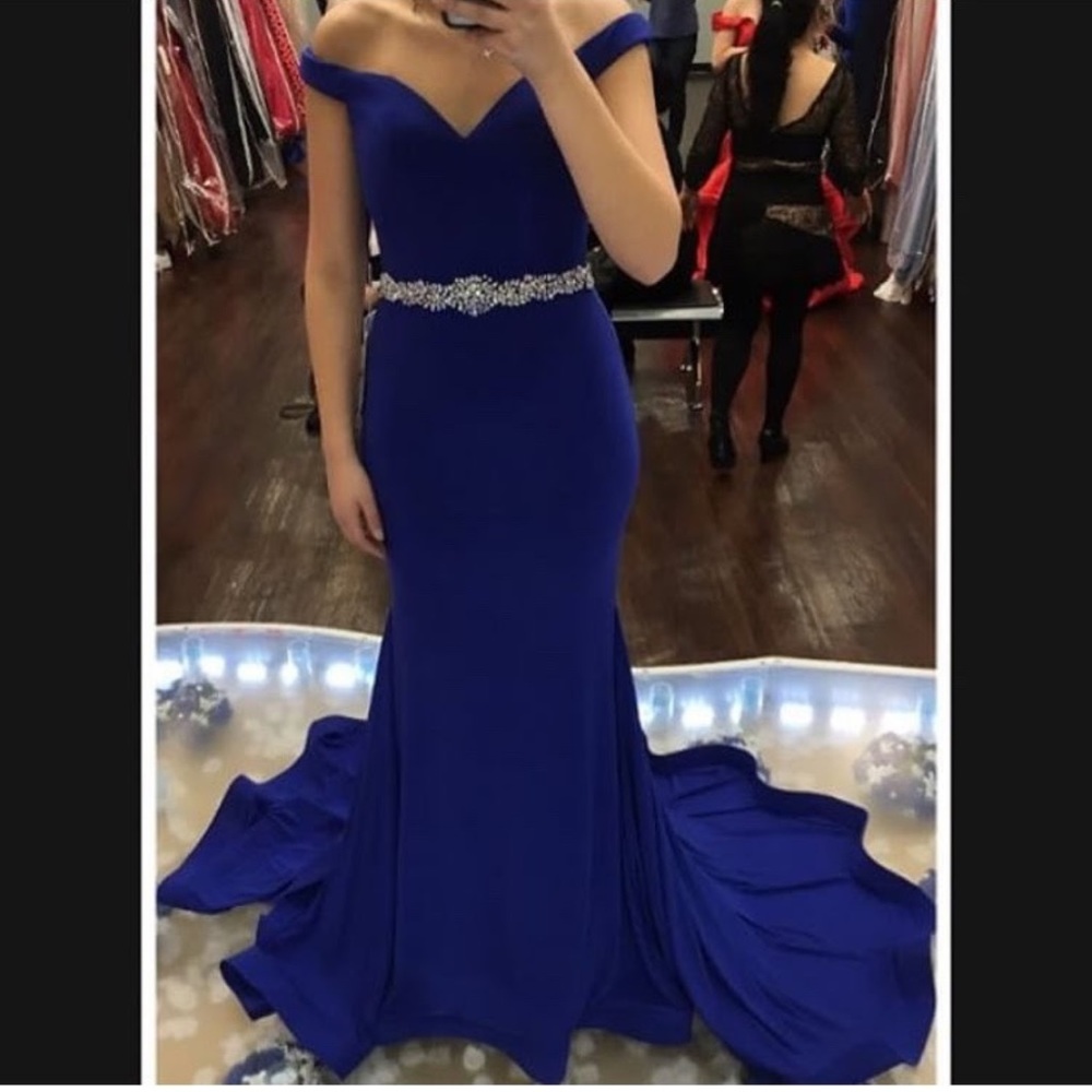 Jovani royal blue prom dress